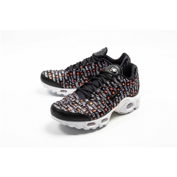 Nike Air Max Plus Tuned TN JDI Womens Shoe Black/White/Orange 862201-007 Sz 7 - Picture 3 of 5